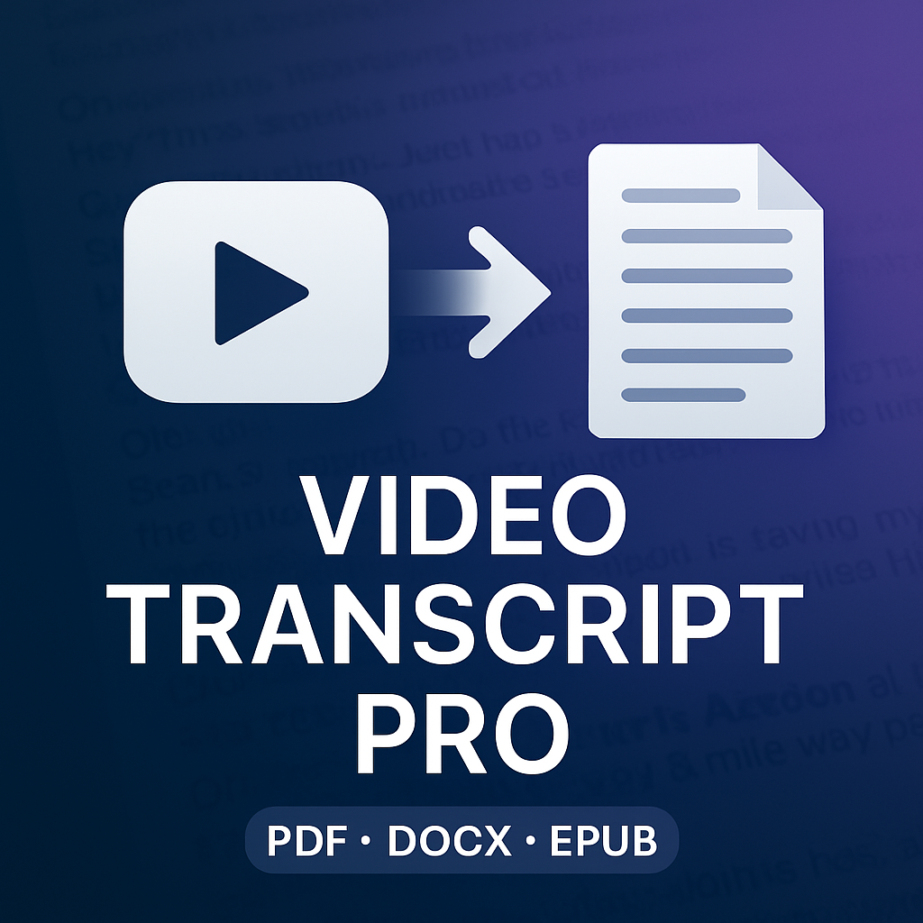 Video Transcript Pro - AI Tool